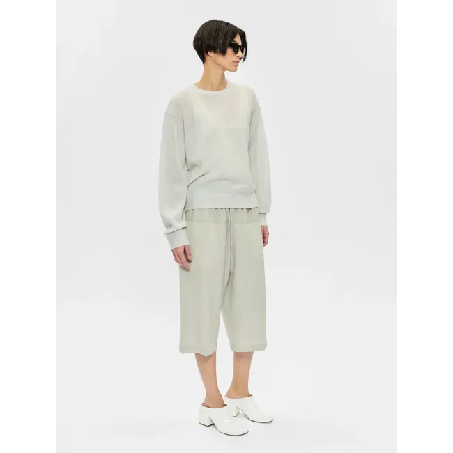 Sheer Crew Neck | Stone
