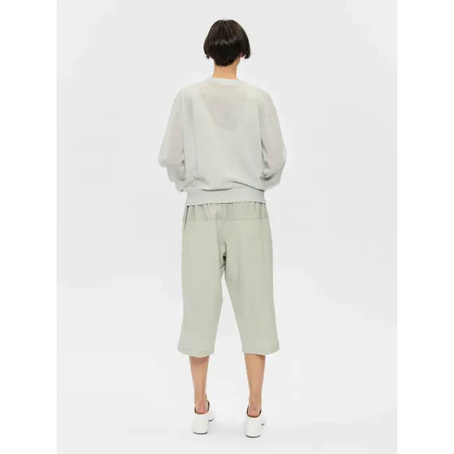 Sheer Crew Neck | Stone