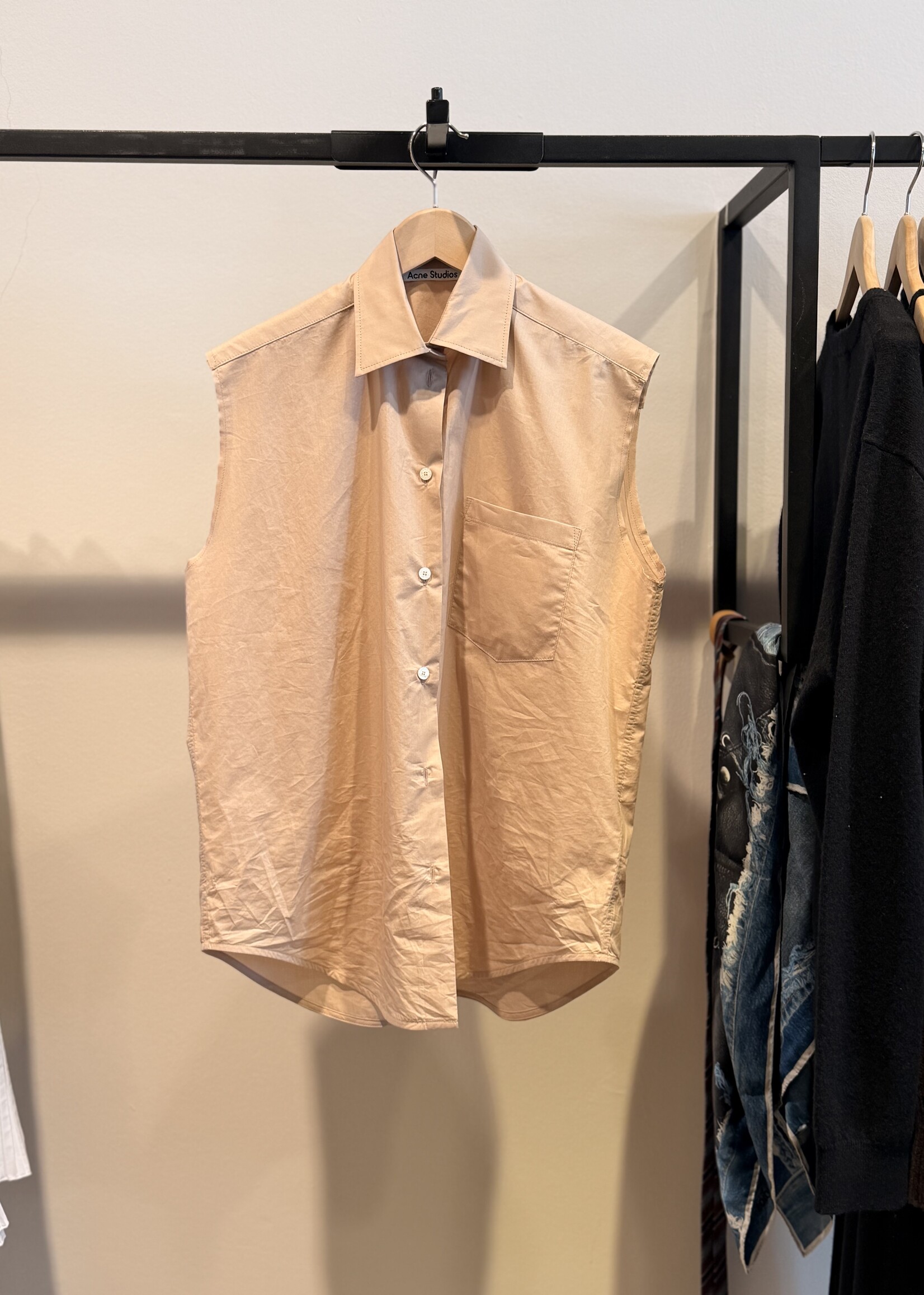 ACNE STUDIOS  Sleeveless Shirt | Powder Pink