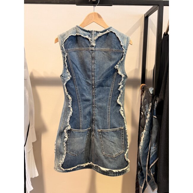 ACNE STUDIOS  Denim Mini Dress | Mid Blue