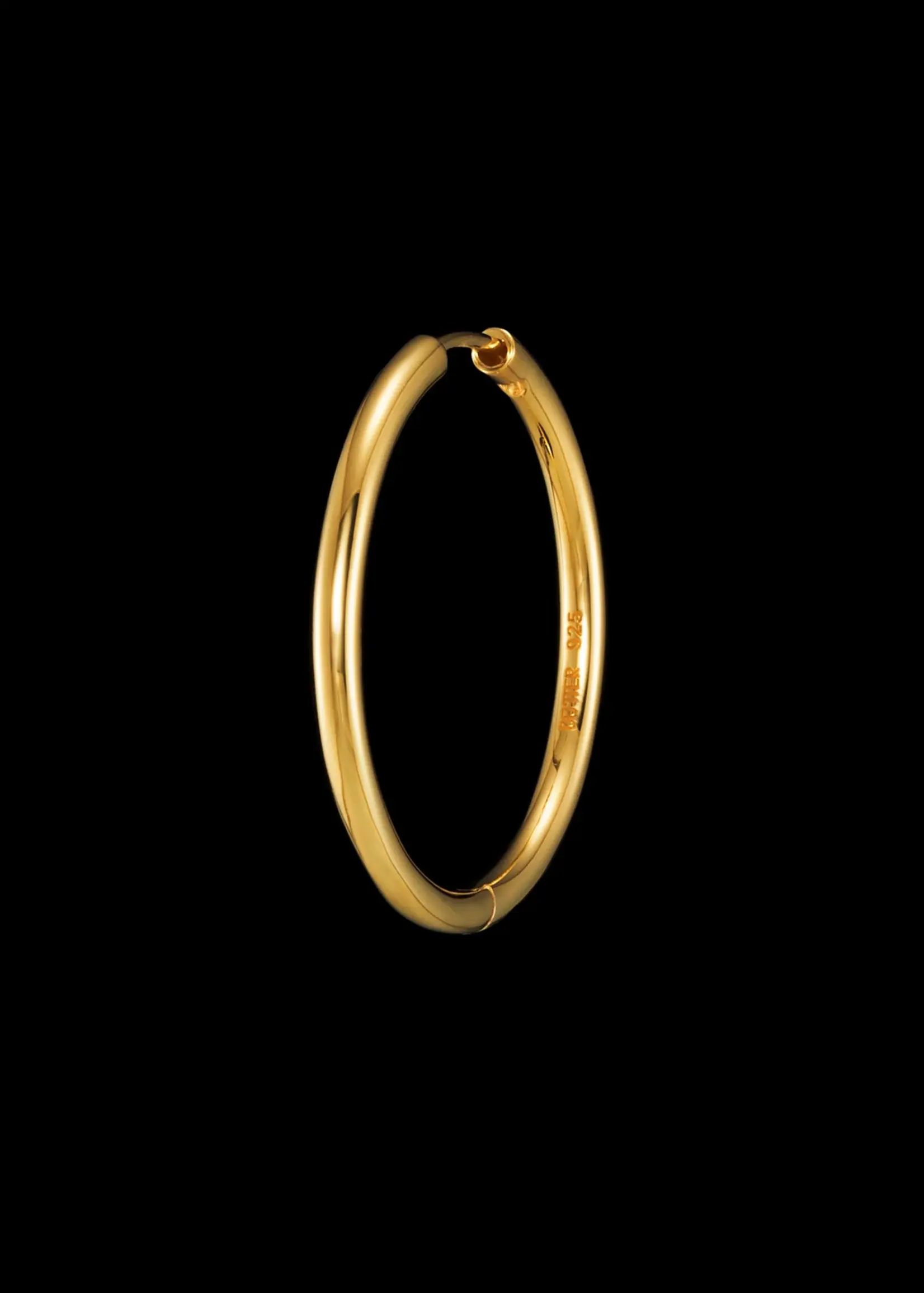 Maria Nilsdotter Maria Nilsdotter Creole Earring 30mm | Gold Plated Silver