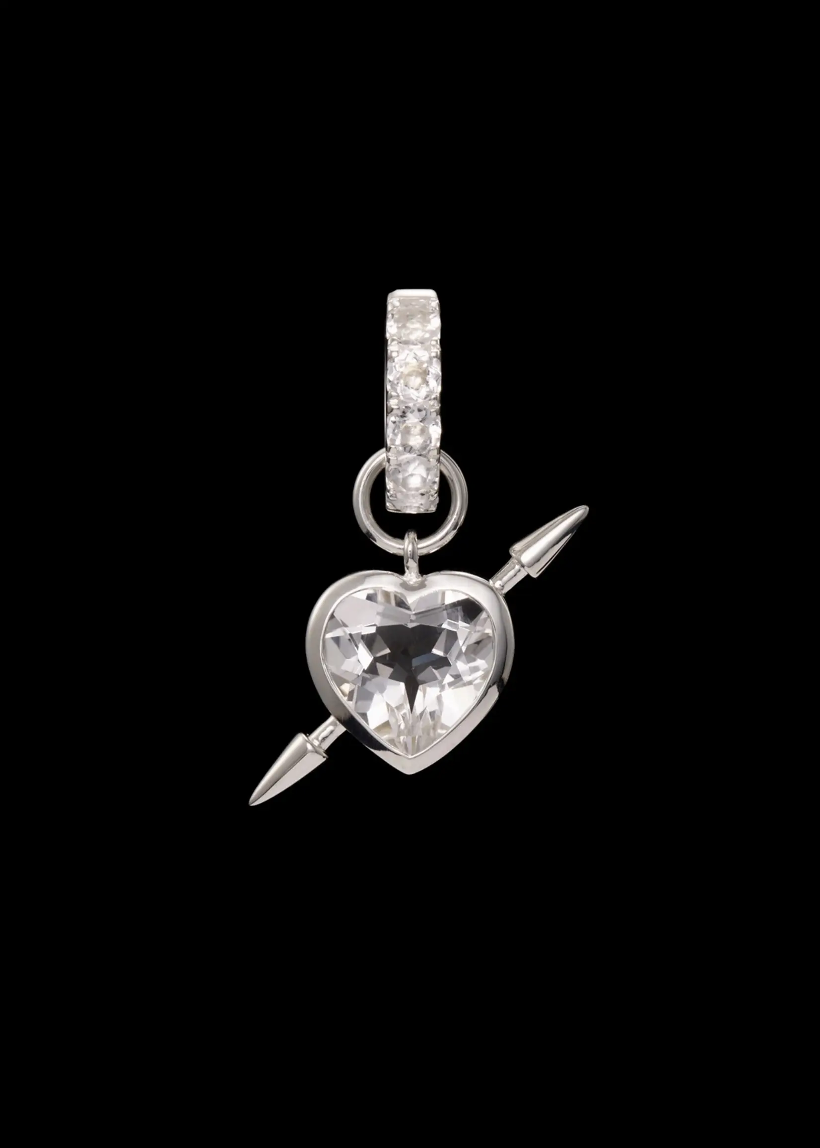 Maria Nilsdotter Maria Nilsdotter Rebel Love Earring | Clear Quarz