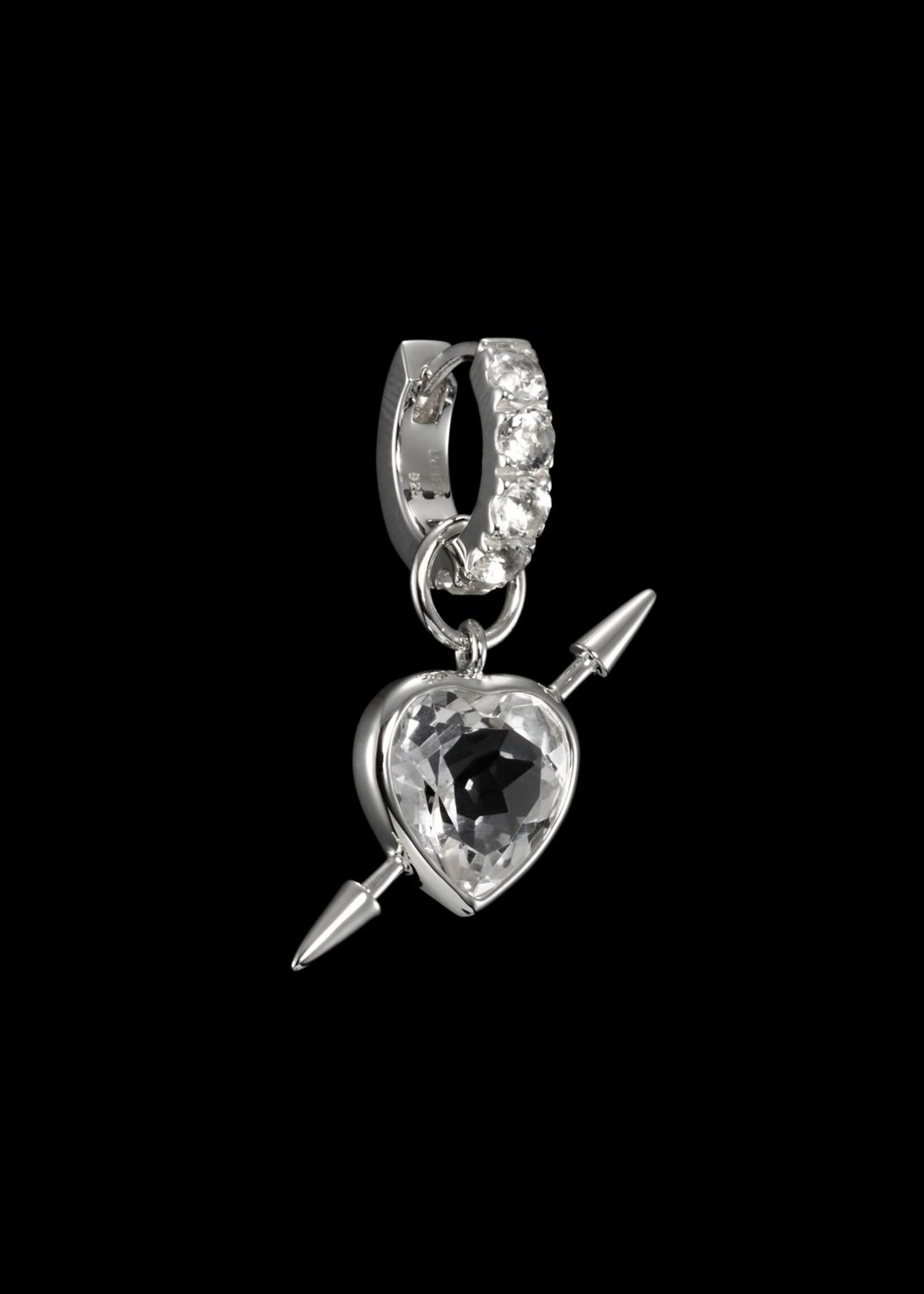 Maria Nilsdotter Maria Nilsdotter Rebel Love Earring | Clear Quarz