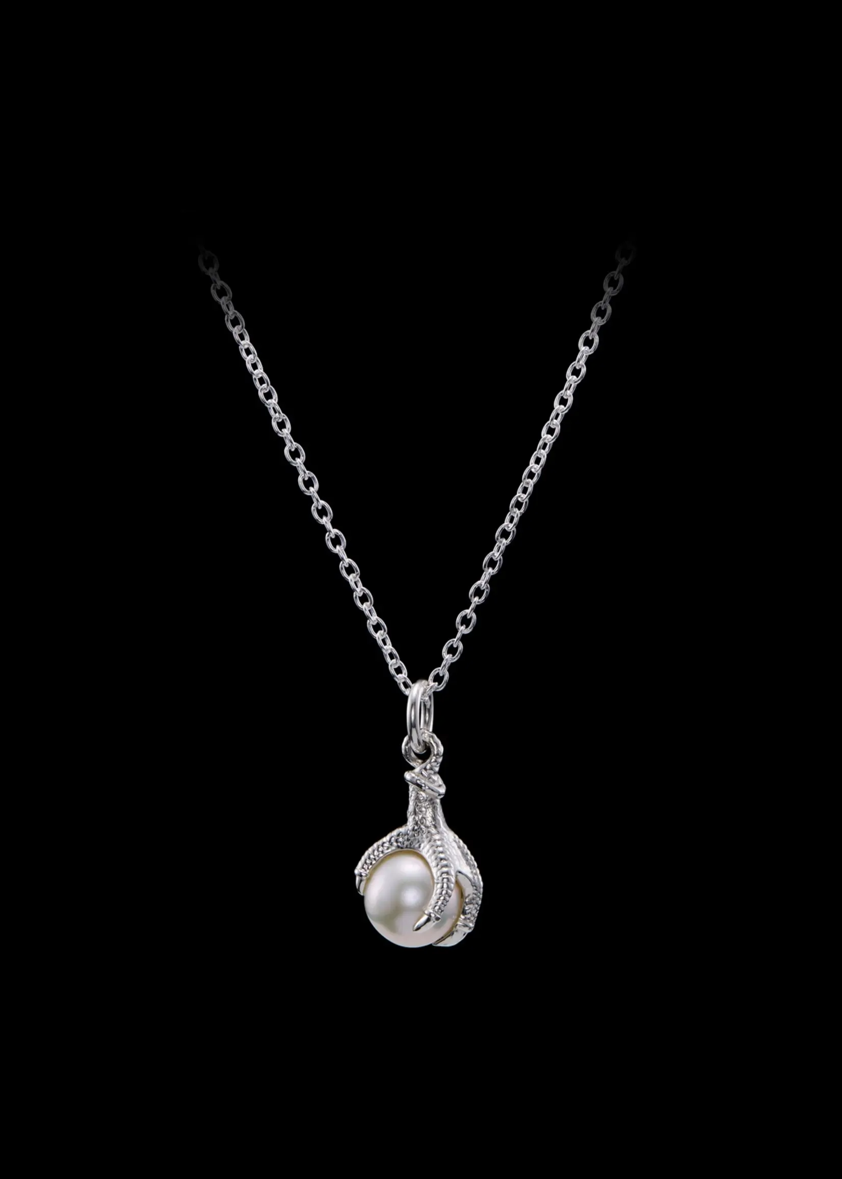 Maria Nilsdotter Maria Nilsdotter Claw Pearl Necklace | Silver Freshwater Pear