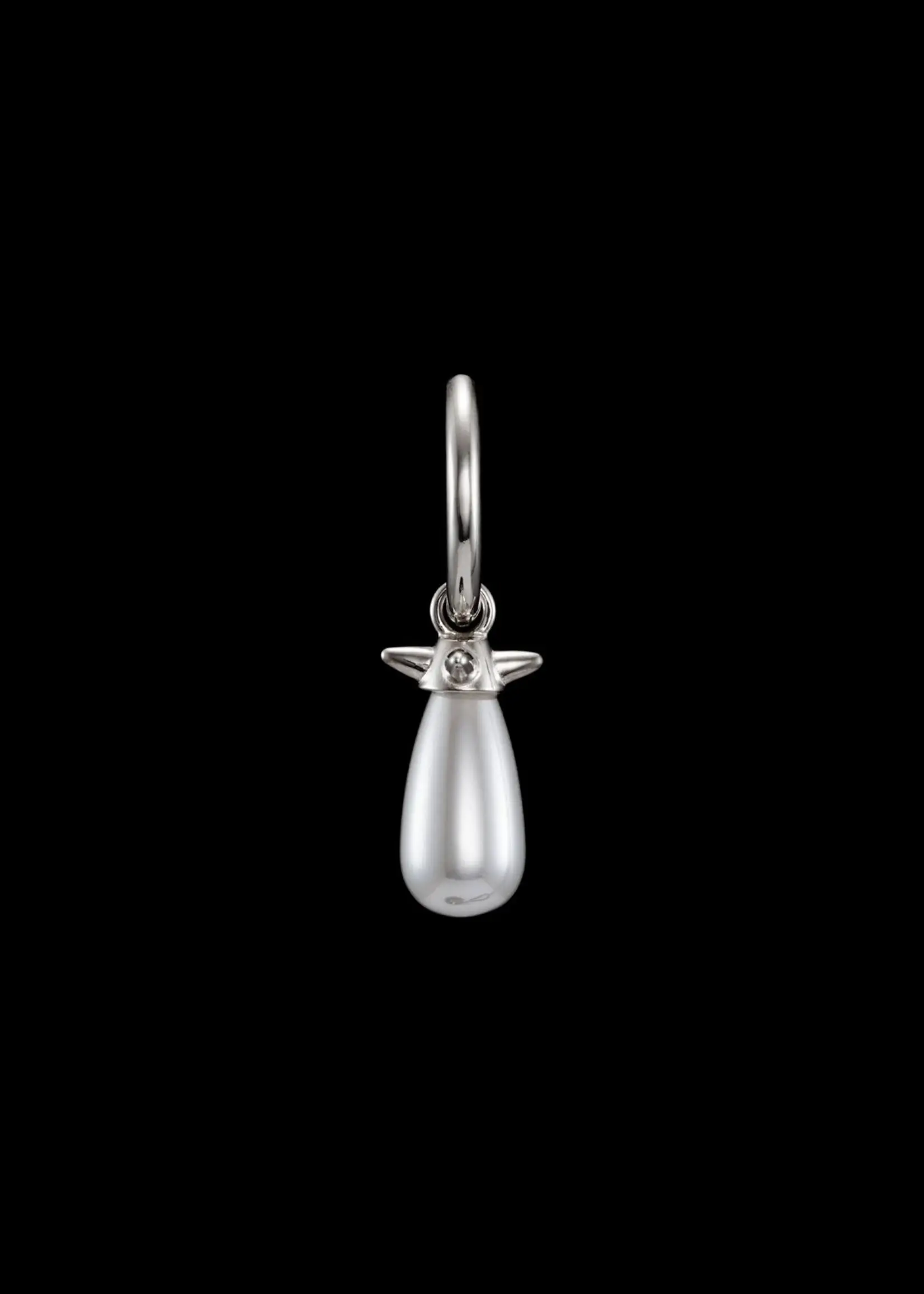 Maria Nilsdotter Maria Nilsdotter Pearl Tear Earring | Silver Glass Pearl