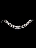 Maria Nilsdotter Maria Nilsdotter Pearl Choker 3 Strand | Silver Freshwater Pearls