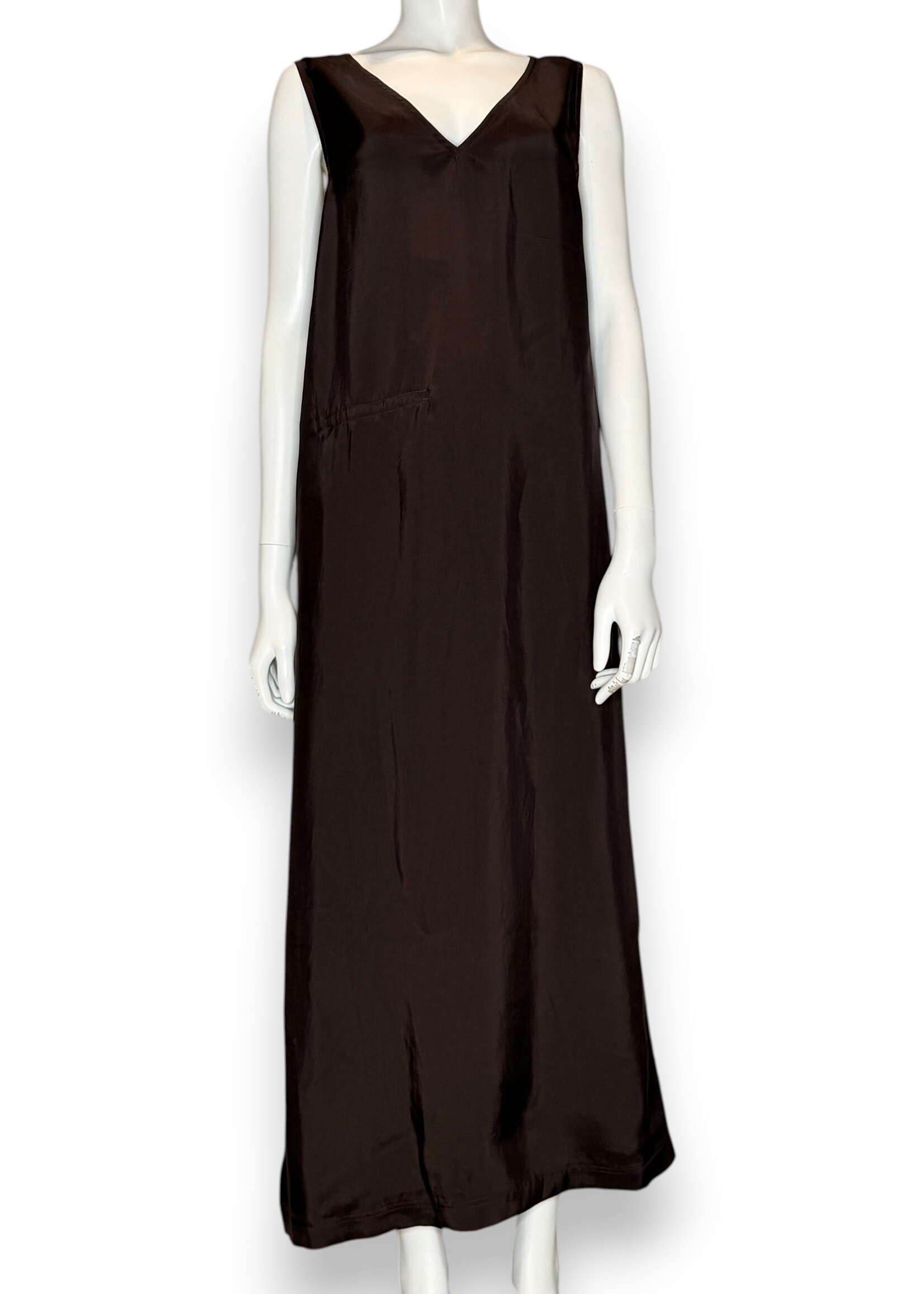 CHRISTIAN WIJNANTS Christian Wijnants Dalta V Neck Dress | Chocolate
