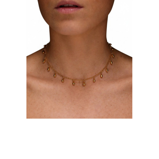 Sirens Tear Necklace | Gold Plated Silver