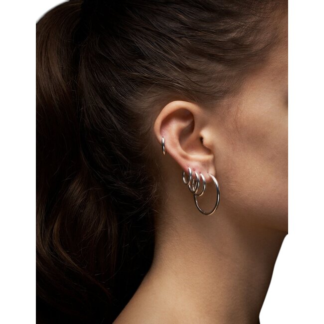 Creole Earring 30mm | Silver