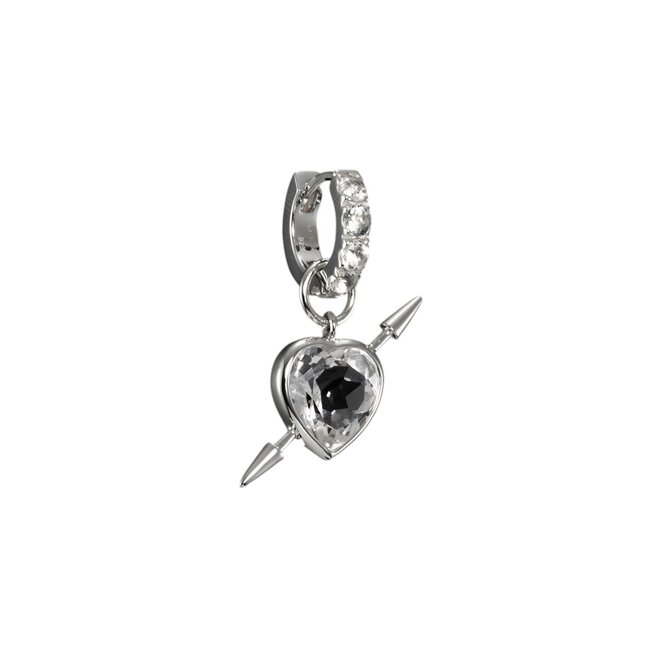 Rebel Love Earring | Clear Quarz