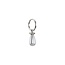 Pearl Tear Earring | Silver Glass Pearl