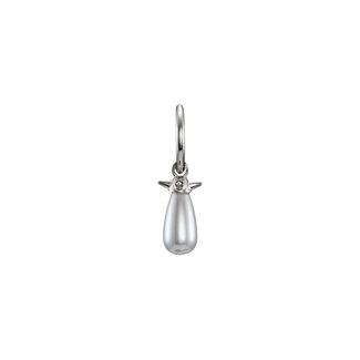 Maria Nilsdotter Pearl Tear Earring | Silver Glass Pearl