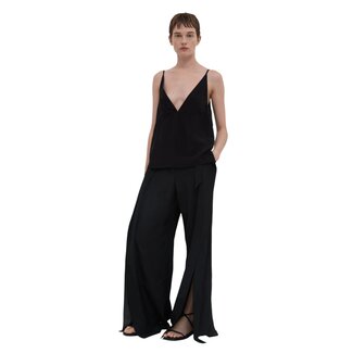 CHRISTIAN WIJNANTS Tulip Strap Top With V Neck | Black
