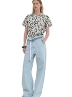 CHRISTIAN WIJNANTS Christian Wijnants Taldia Cotton Tee | Smoke Panthera