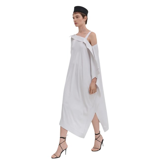 CHRISTIAN WIJNANTS  Denin Asymertical Dress | Smoke