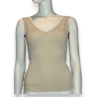 6397 6397 Ribbed V-Tank | Oatmilk