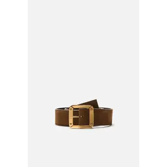 ACNE STUDIOS Reversible Leather Belt | Cognac Brown /Black