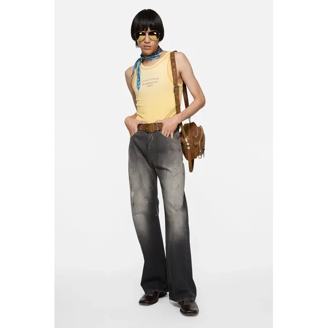 ACNE STUDIOS  Reversible Leather Belt | Cognac Brown /Black