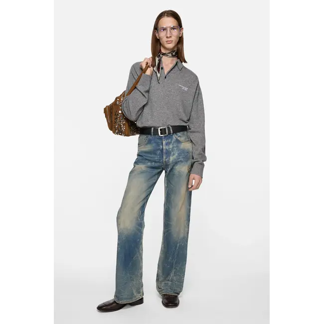 ACNE STUDIOS  Reversible Leather Belt | Black/Brown