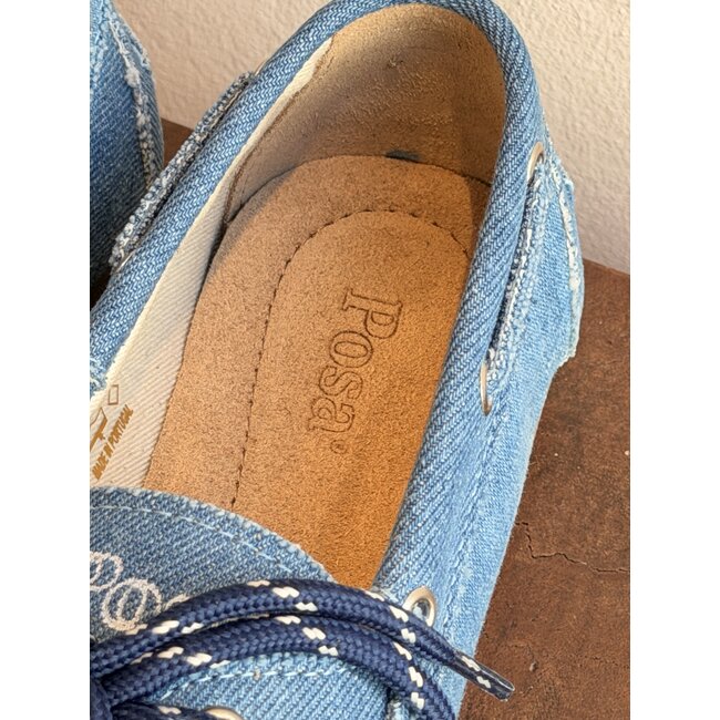 Posa Posa  Boat Loafer Brushed | Denim