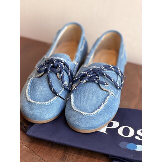 Posa Posa  Boat Loafer Brushed | Denim