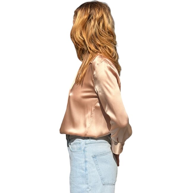 Silk Shirt | Nude