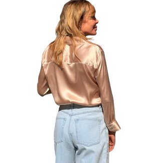 Xacus Silk Shirt | Nude