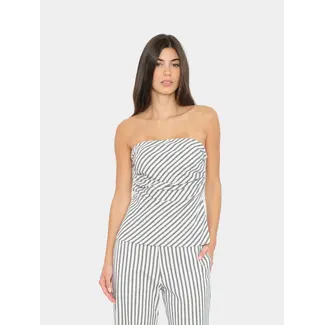 XIRENA Nora Top | Blue Slate Stripe