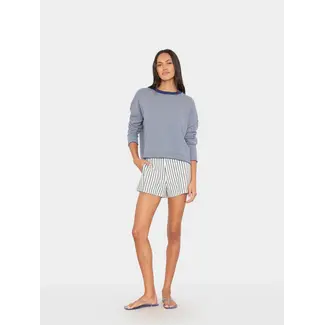 XIRENA Zane Short | Blue Slate Stripe