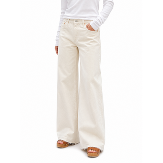 DENIMIST Teri Wide Leg Jean | Barley Khaki