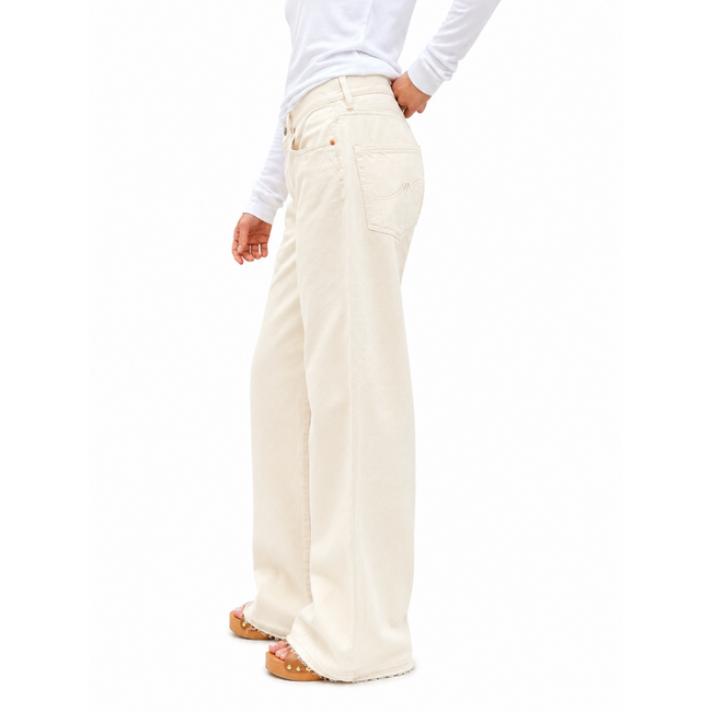 Teri Wide Leg Jean | Barley Khaki