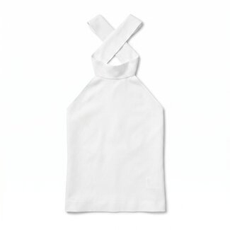 6397 Scarf Top | White