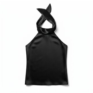 6397 Scarf Top | Black