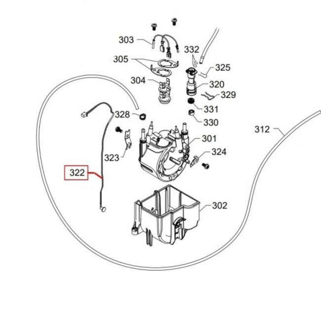 Philips Saeco temperatuursensor van koffiezetapparaat 421945058801