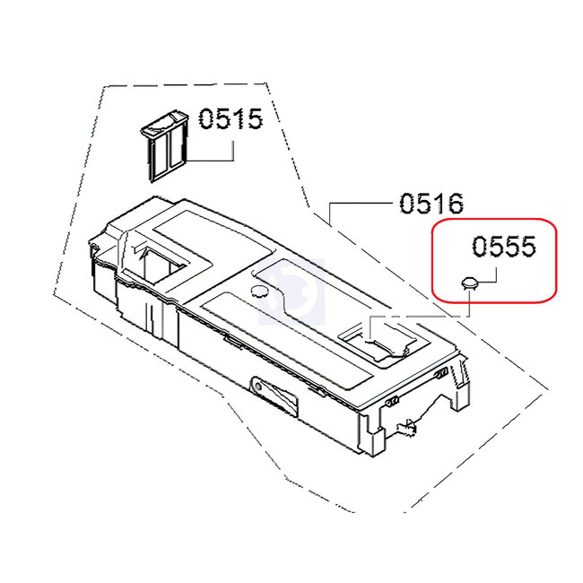 Bosch Siemens afdekdopje van wasdroger 00629040 alternatief