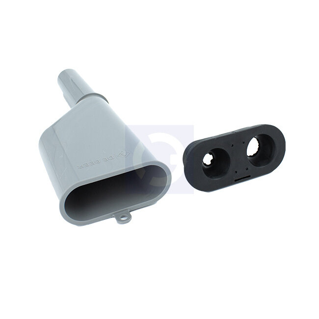 Y-stuk afvoer 40 mm – dubbele aansluiting voor wasmachine en droger