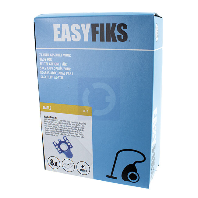 Miele GN stofzuigerzakken 9917730 alternatief – 8 stuks microfleece
