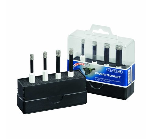 Carat Tegelboorset voor zachte wandtegels Ø 6-8-10-12 mm