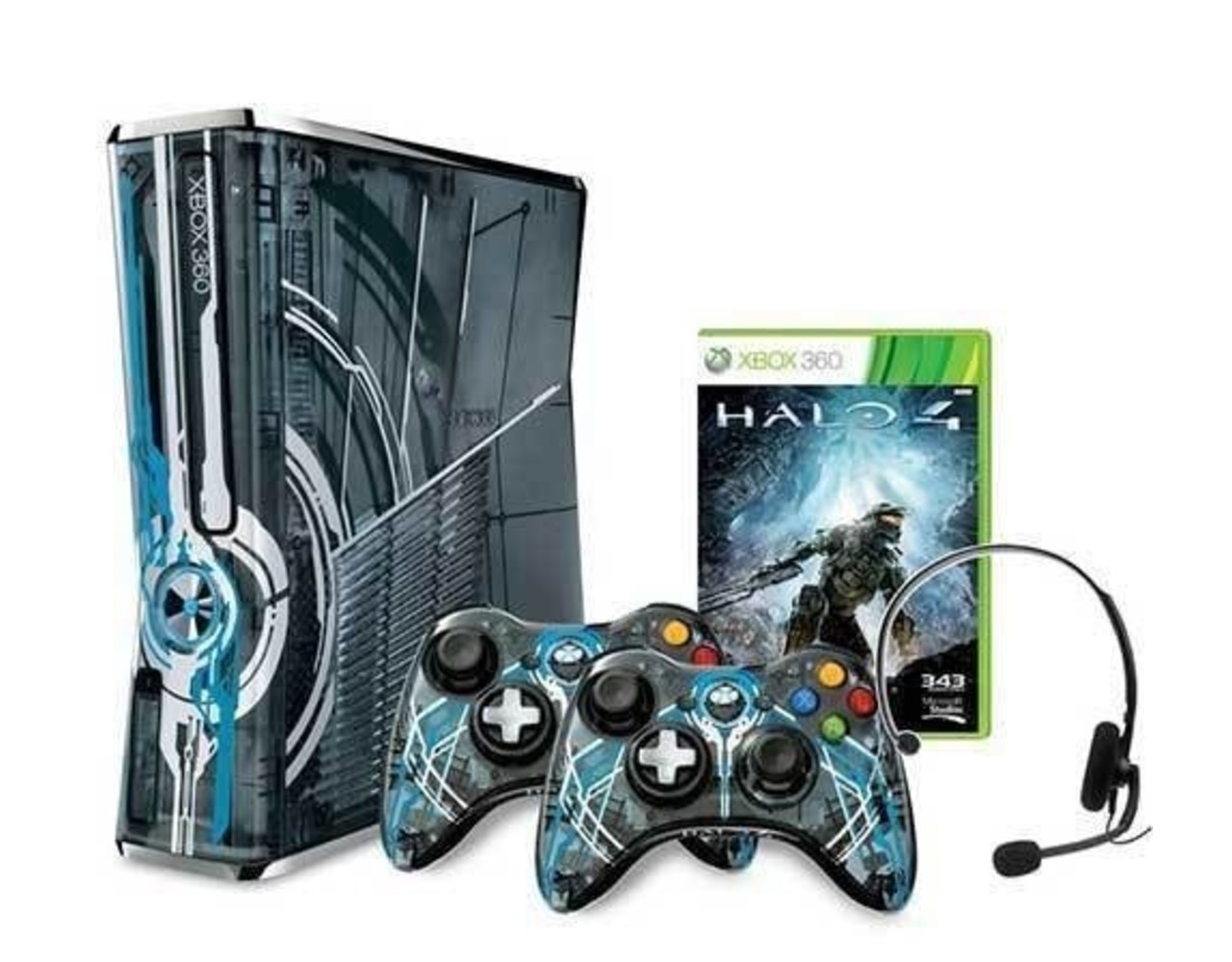 Microsoft XBOX 360 S Black - Halo 4 Limited Edition Bundel Microsoft XBOX 360 S Black - Halo 4 Limited Edition Bundel