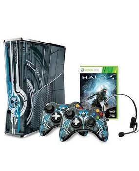 Microsoft XBOX 360 S Black - Halo 4 Limited Edition Bundel Microsoft XBOX 360 S Black - Halo 4 Limited Edition Bundel
