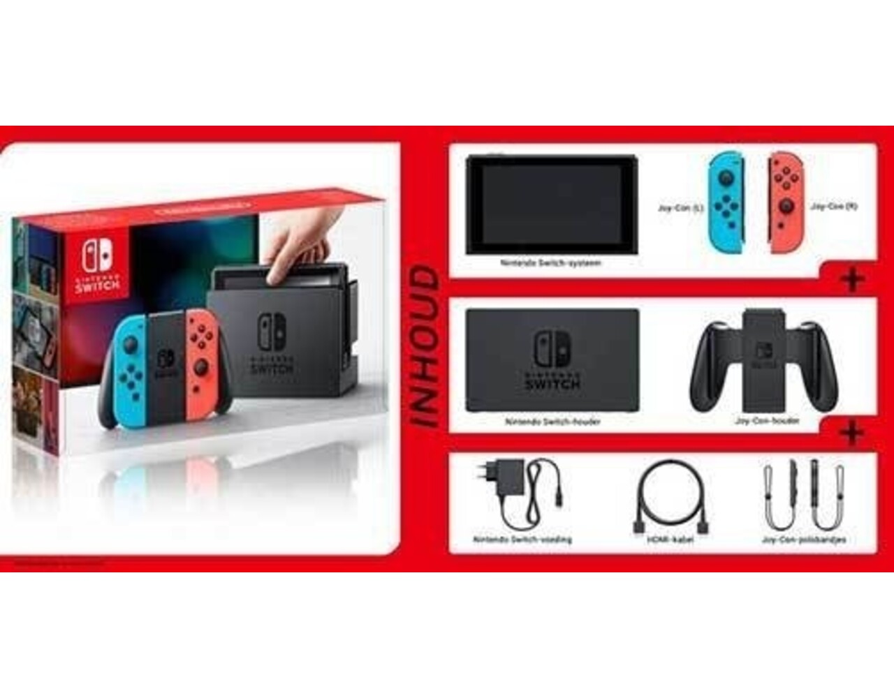 Nintendo Switch Neon Blue & Red Nintendo Switch Neon Blue & Red