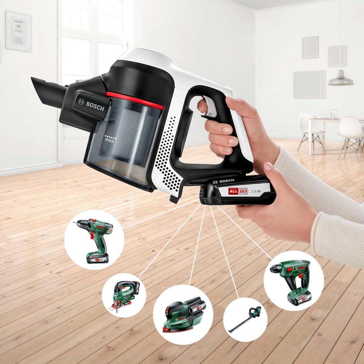 Bosch Unlimited 6 BCS61113 - Steelstofzuiger