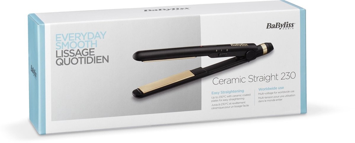 BaByliss Ceramic Straight ST089E Stijltang