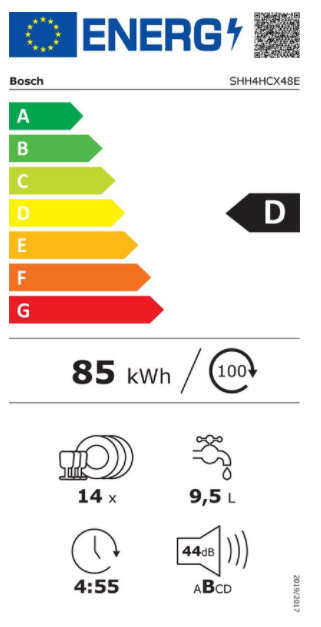 Bosch SHH4HCX48E Volledig geïntegreerde vaatwasser