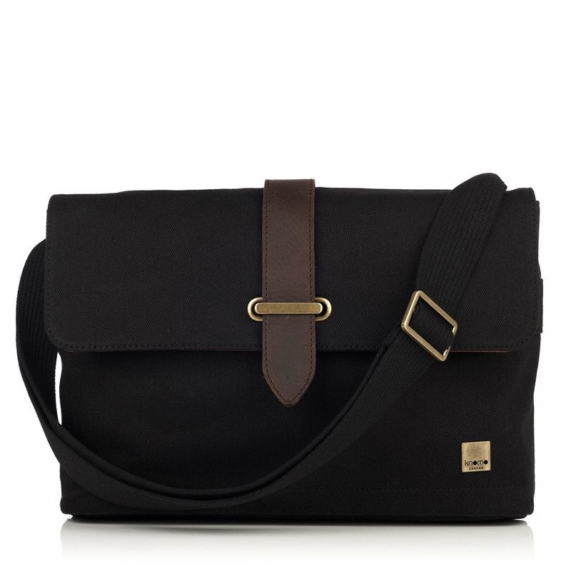 Knomo Laptop Tas Troon Slim Messenger 13" (zwart)