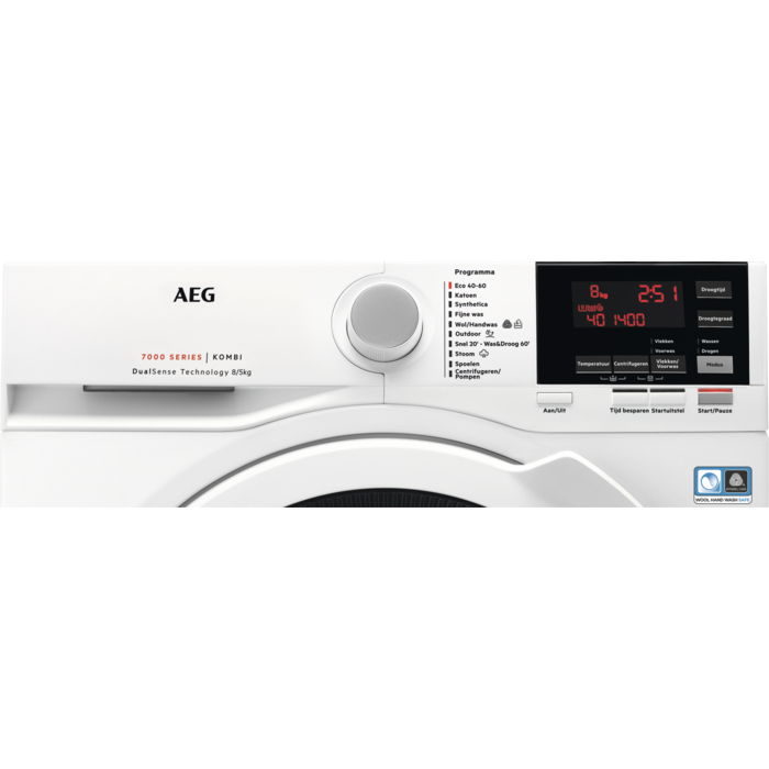 AEG DualSense L7WBN86GW - Was-droogcombinatie