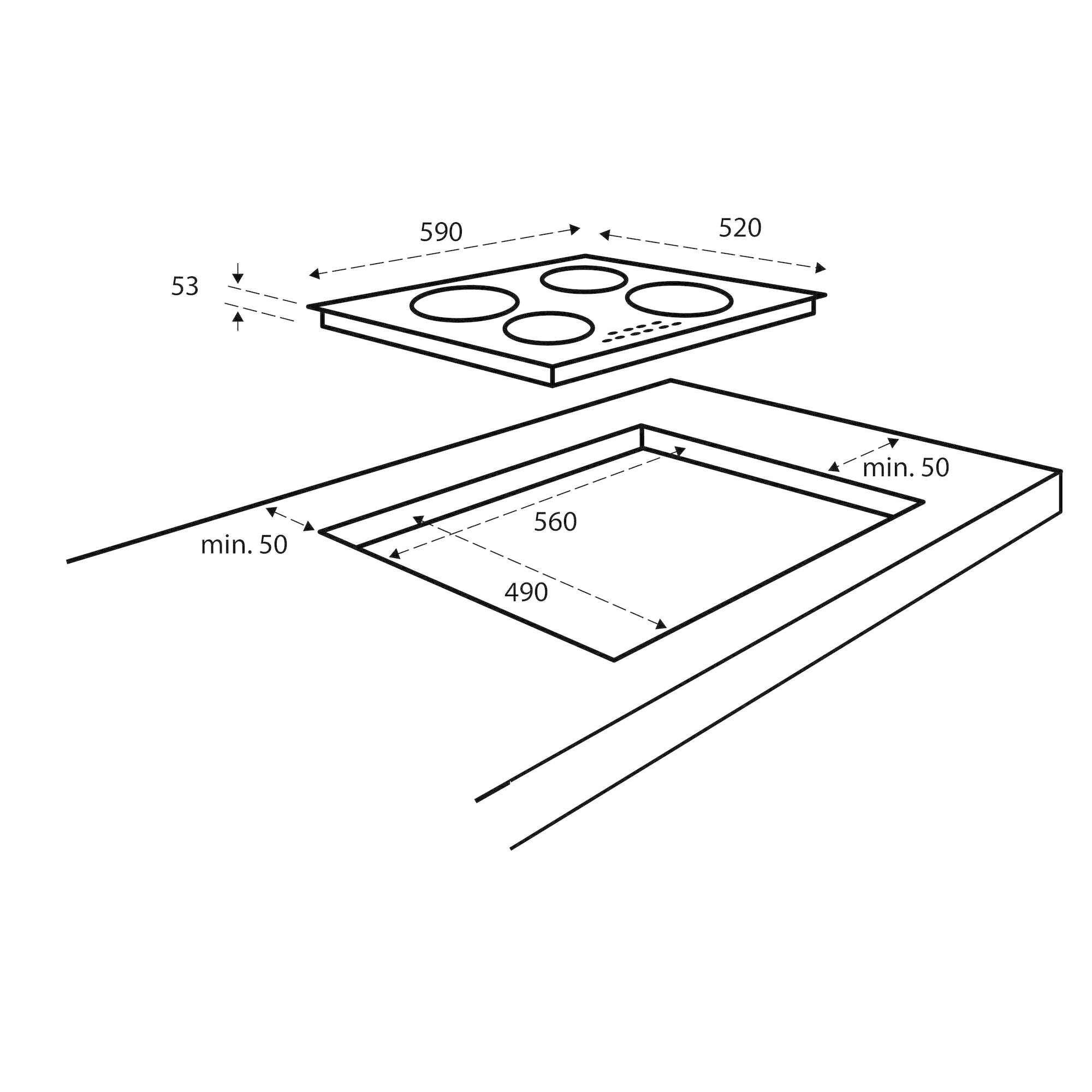 Inventum IKI6030 - Inductiekookplaat
