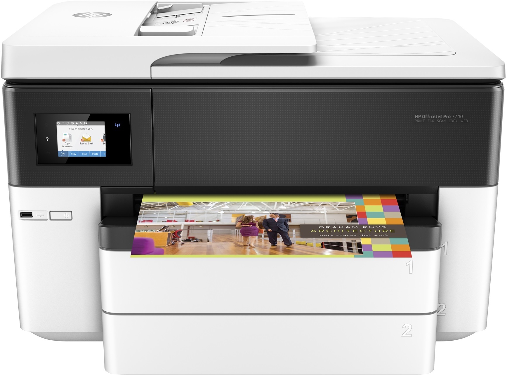 HP OfficeJet Pro 7740 breedformaat All-in-One - Printer