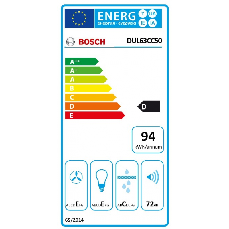 Bosch DUL63CC50 - Onderbouw afzuigkap