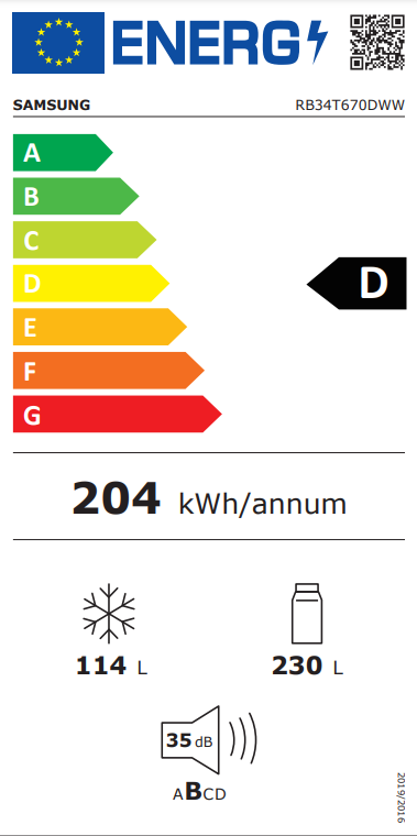 Samsung RB34T670DWW - Koel-vriescombinatie